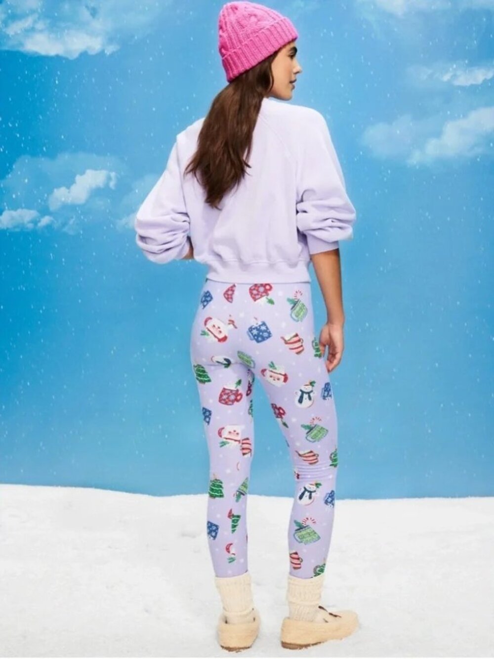 High-Waisted Waffle Pajama Leggings for Women - Old Navy